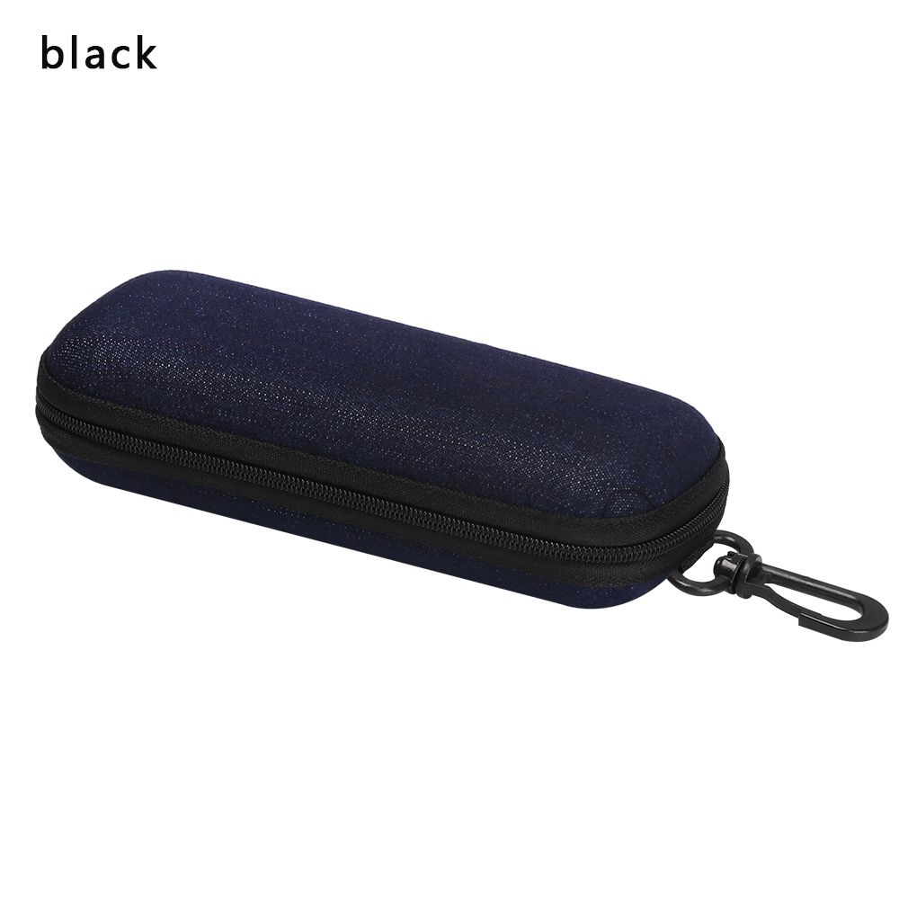 Sunglasses Box Denim Fabric Zipper Eyeglasses Case Eyewear Protector Spectacle Case Glasses Box