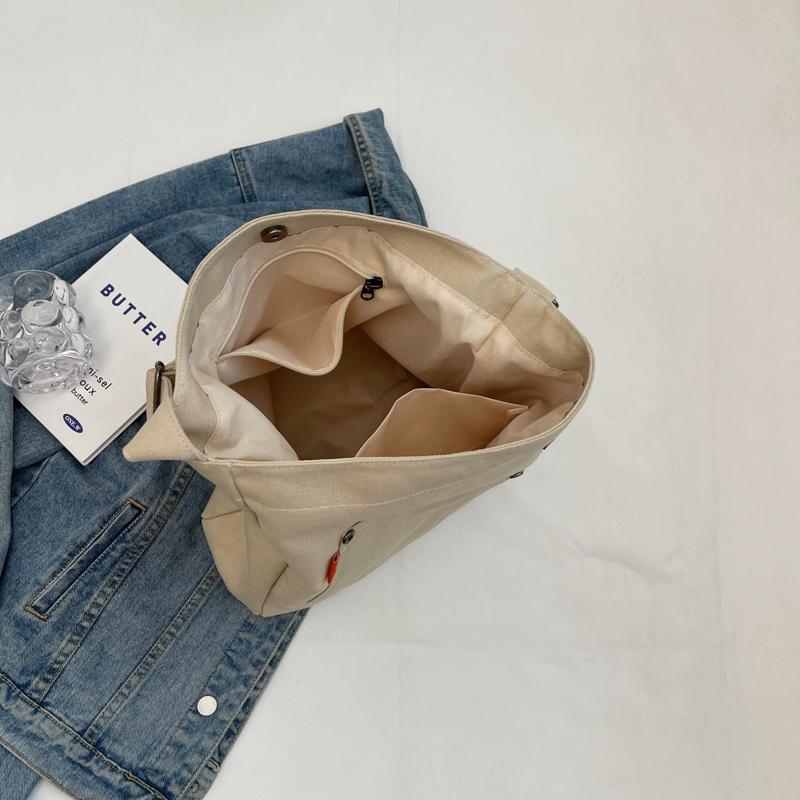 Холщовая сумка женская большая вместительная сумка через плечо сумка-ведро большая сумка