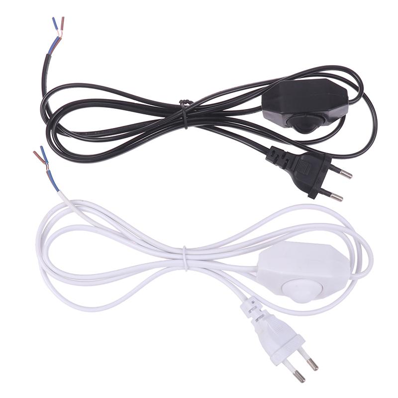 Standard 1.8M Extension Cord With Dimmer EU Plug Control Switch Power Cable Cord For Table Lamp 220V Electricity Wire