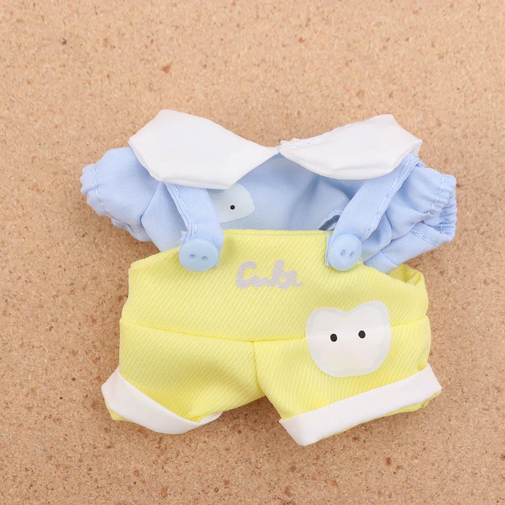 1 set Suit 10cm Cotton Doll Clothes Strap Pants Doll Dress Up Set Doll Accessories