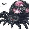 Halloween Party Decoration 1/4Pcs Glitter Spider Squeeze Toy, Stress Relief Realistic Scary Gadget Fake Prank Toy Portable Reliever