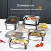 Пищевой контейнер-ланчбокс Bento из нержавеющей стали 316 с портативной герметичной крышкой для сохранения свежести