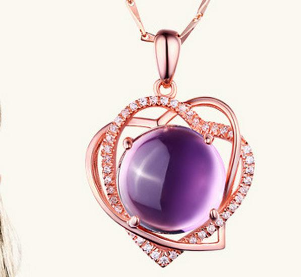 Women's Rose Quartz Clavicle Necklace - Japanese & Korean Fashion Pendant, Valentine's Day Gift