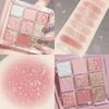 Новая палитра теней для век Nine Color Eyeshadow Palette Rose Pink Pearly Matte Eye Shiny Pigment Makeup Sequin Lasting I4F8, 01 A
