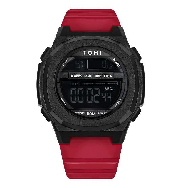 TOMI T207 Горячая Распродажа Модные Электронные Наручные Часы для Мужчин и Женщин Спортивные Автоматическая Дата Пластиковый Ремешок Часы для Бизнеса