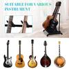 Пластиковая стойка для нескольких гитар GUITTO — это складная универсальная стойка для демонстрации на сцене и в группе, в которую можно положить акустическую гитару, бас-гитару,