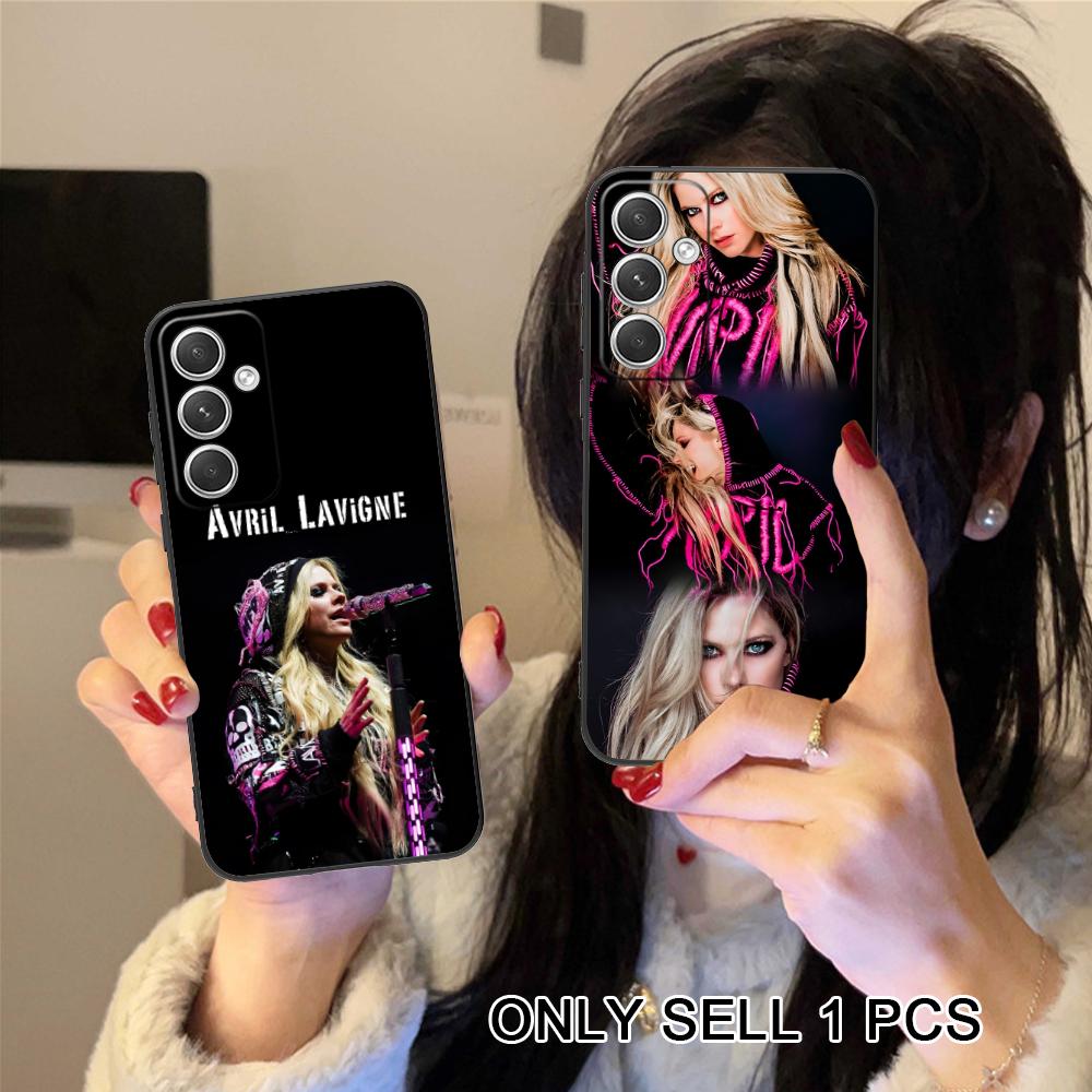 Матовый ТПУ чехол для мобильного телефона Avril Lavigne для Samsung Galaxy S26 S25 S24 S23 S22 S21 S20 Note20 Plus FE Ultra Цветная крышка