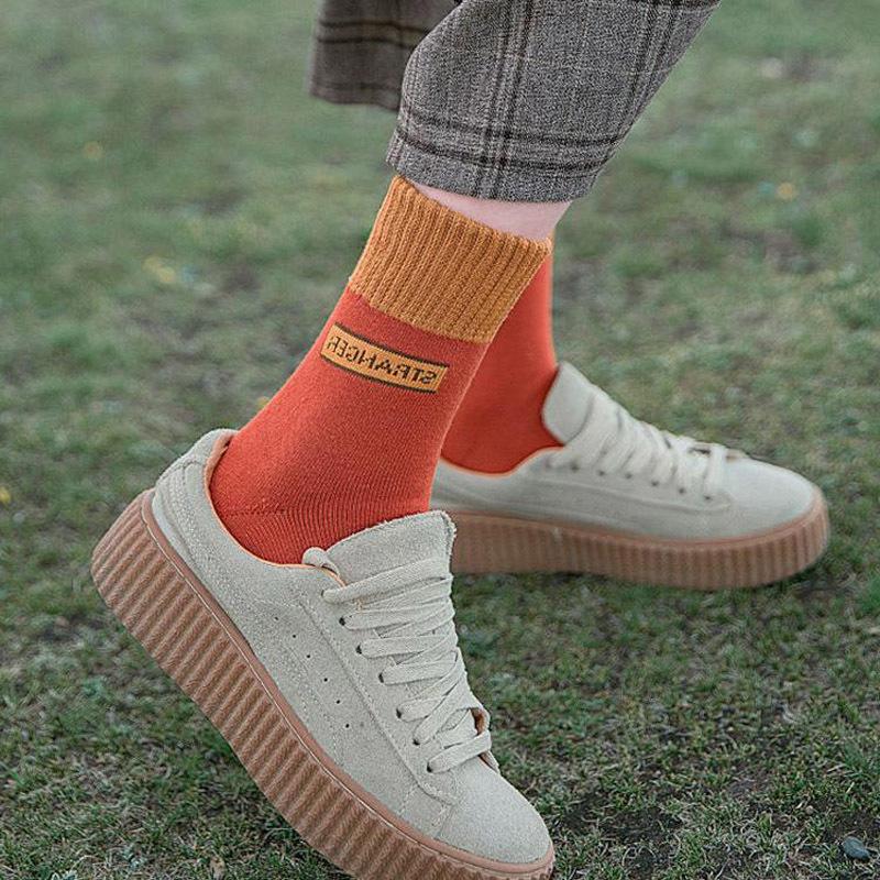 5/10 пар повседневных зимних женских носков петельной вязки, утолщенные, на флисовой подкладке, теплые носки для послеродового периода, носки длиной до пола, до середины икры, махровые, повседневные