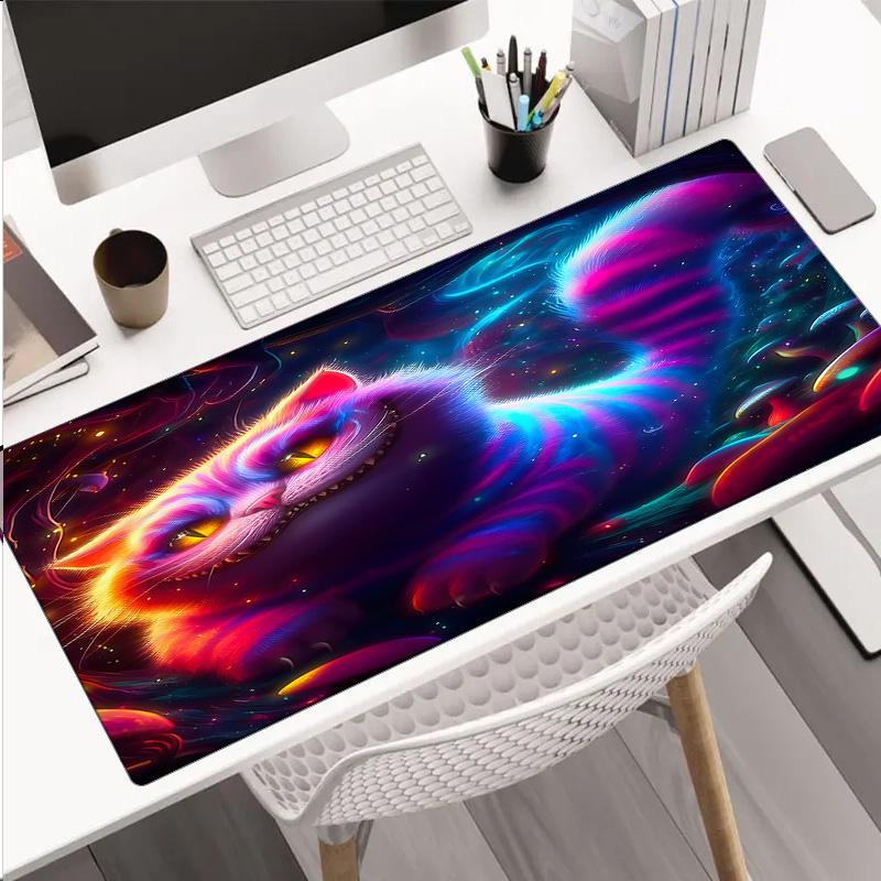 Che-shire Cat Smile Mouse Pad, Rubber Base, Mouse Pad for Gamers and Office Use, Gaming Desk , Easy To Clean Mat Christmas fan gifts