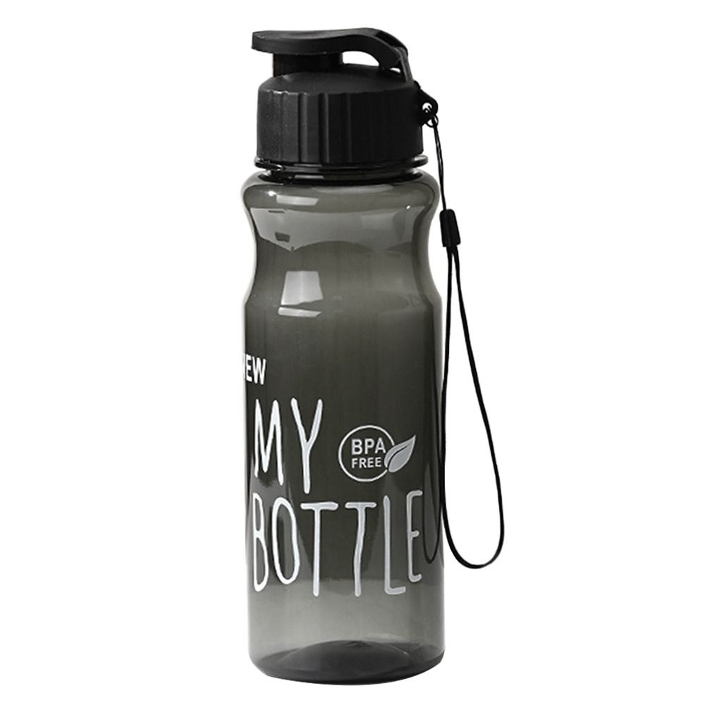 550ml Portable Multi-color Transparent Plastic Water Bottle Large Capacity Water Cup