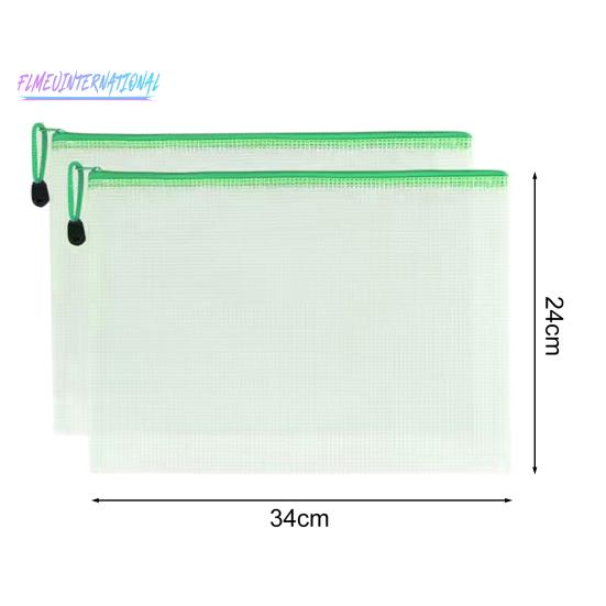 2 шт. прозрачные водонепроницаемые пакеты для файлов A4 A5-держатель для файлов, сетчатые карманы, яркие цветные пластиковые пакеты для хранения с веревочной ручкой