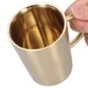 340 мл 304 нержавеющая сталь кружка для пива кофе вода чашка с ручкой двойные стенки посуда для напитков золото