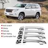 8 Pcs Car Chromium Electroplating Door Handle Cover Trim for Toyota Land Cruiser Prado 10 18