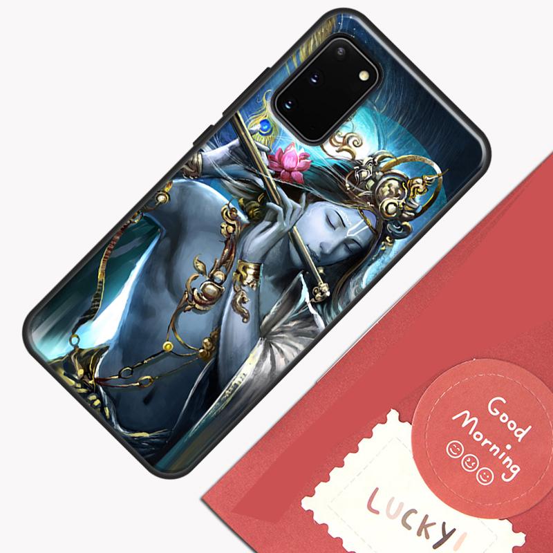 Indian God Lord Krishna Phone Case For Samsung Galaxy S23 S26 Ultra S20 S21 S22 S24 S25 Plus S10 S25 FE Cover Shell