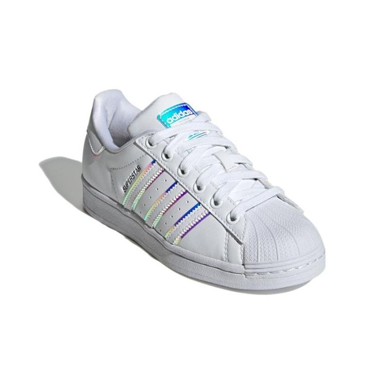 Adidas Superstar Big Kid Iridescent Kids Sneakers White Cloud-White Core-Black GV8899