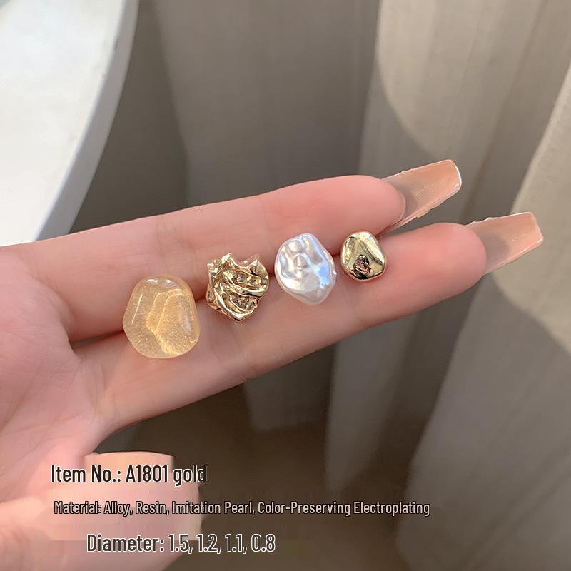 Elegant Imitation Pearl Stud Earrings – Luxury, Versatile Style for Women