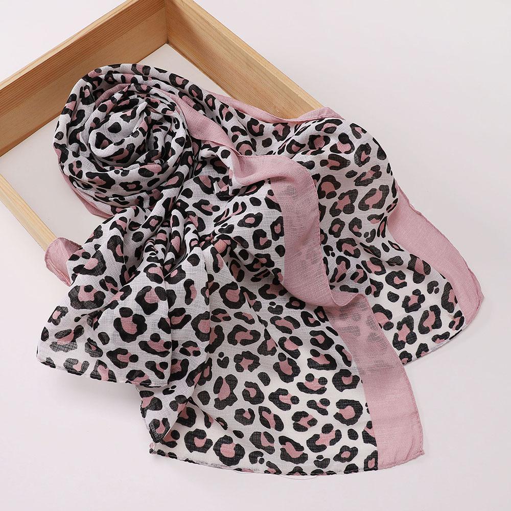 Malaysia Indonesia Leopard Print Headscarf, Women's Fashion Headscarf
