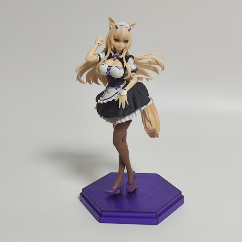 Аниме горничная кошка девушка фигурка ПВХ коллекционная модель игрушка кукла украшения 22 см без коробки