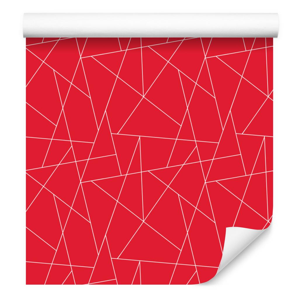 Wallpaper Geometric pattern red, subtle detail 50x1000