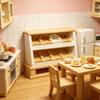 1 шт. Мини-стеллаж для хлеба Полка для хранения в шкафу Модель 1:12 кукольный домик миниатюрный витринный шкаф шкаф для тортов кухонная мебель декор