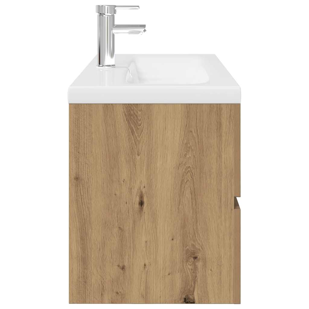 Bathroom Vanity Unit with Built in Basin and Faucet
