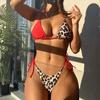 Бикини, сексуальный костюм, леопардовый женский купальник, пляжная одежда