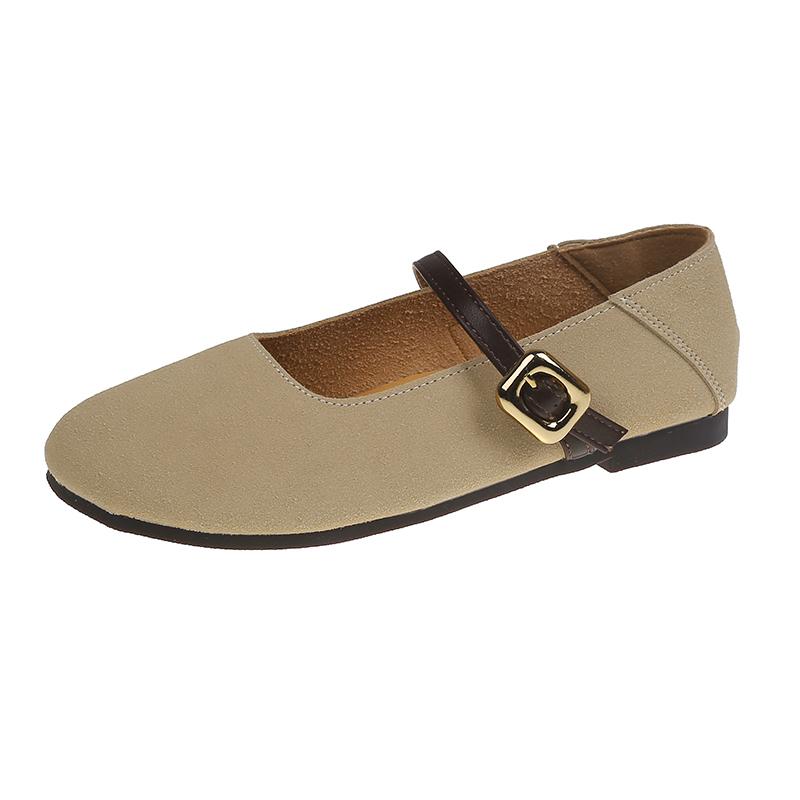 Мода 2024 Весна Осень Новые Брендовые Женские Туфли На Плоской Подошве Круглый Носок Неглубокие Слипоны Женские Повседневные Балетки Мягкие Кожаные Элегантные Балетки
