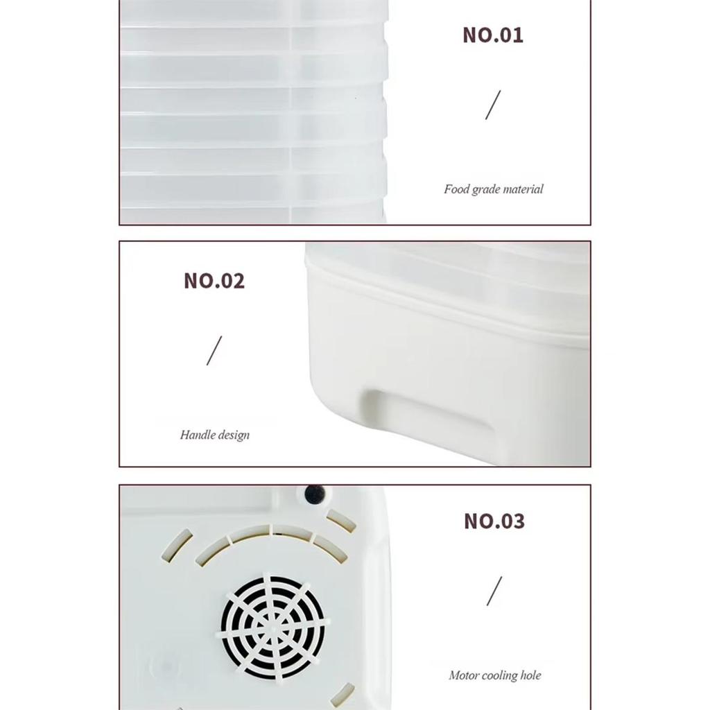 Интеллектуальная сушилка для фруктов, долговечный термостатический дегидратор для пищевых продуктов, фруктов, овощей, мяса, сушеных закусок для домашних животных