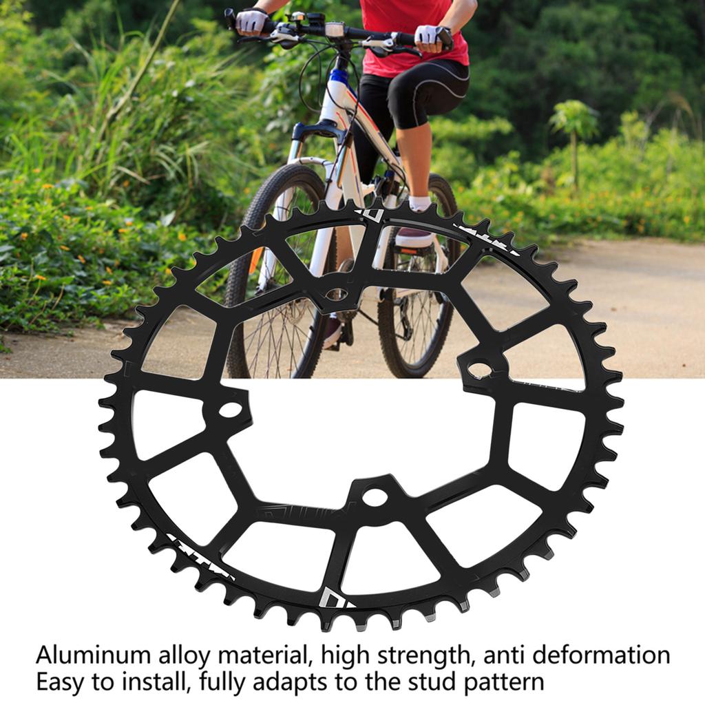 Mountain Bike 104BCD Gear Disc 52T 104mm Aluminum Alloy Mountain Bike Tooth Disc Chainring Negative Chainrings