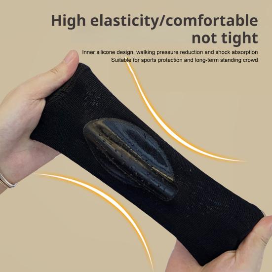 1 пара увлажняющих силиконовых носков для ремонта потрескавшихся пяток, носки без пальцев, высокоэластичные спа-гелевые носки для сухих потрескавшихся ног, увлажняющий лосьон