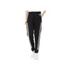Climawarm 3St Striped Comfortable Elastic Waist Casual Pants Women Bottoms Black DZ6115