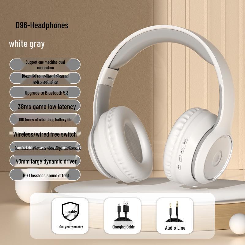 Модные полноразмерные Bluetooth-наушники с мощным басом для спорта и киберспорта