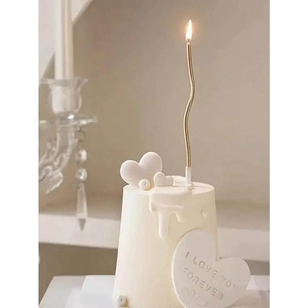 6/pcs10/20setBirthday Candles Spiral Cake Candles Long Thin Cake Candles For Wedding Party And Cake Decoration