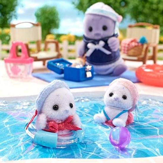 EPOCH Sylvanian Families Doll Seal Family FS-51 ST Mark Certified 3 years older Toy Dollhouse