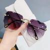 New Europe and The United States Rimless Sunglasses Fashion Trend Sunglasses