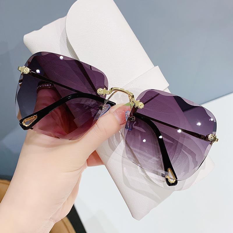 New Europe and The United States Rimless Sunglasses Fashion Trend Sunglasses