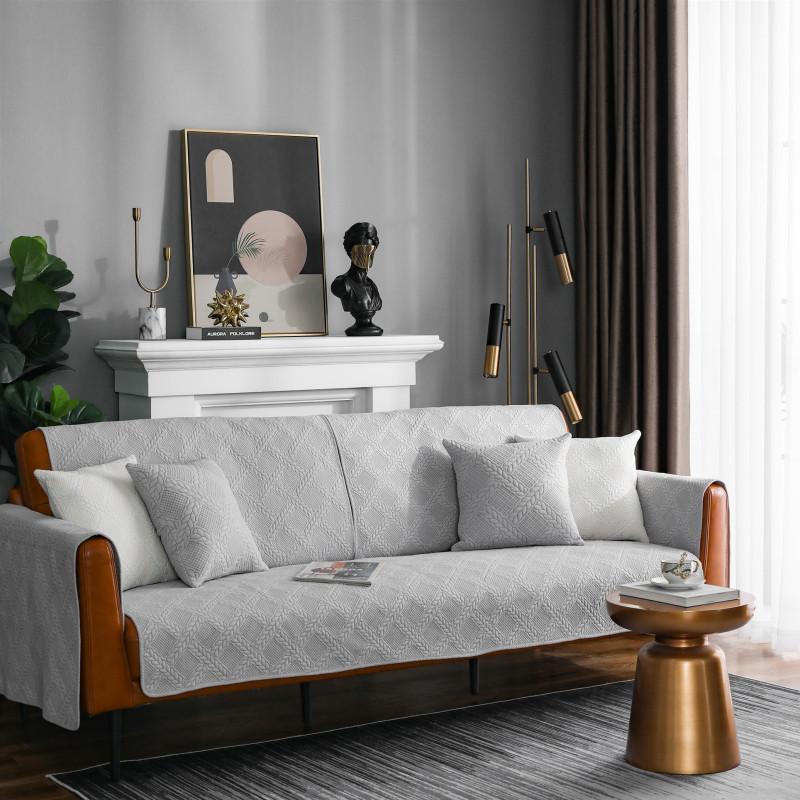 Универсальная хлопковая стеганая диванная подушка Four Seasons спереди и сзади, современная простая двусторонняя тканевая подушка для дивана, полотенце