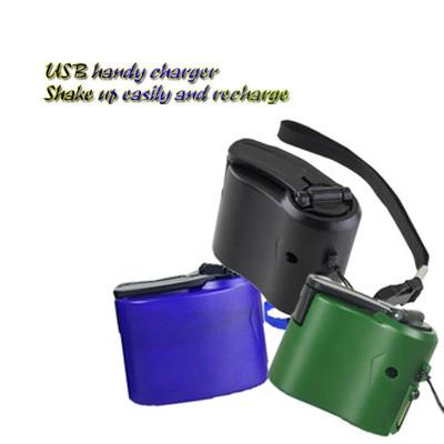 USB Hand Crank Charger - Manual Dynamo Generator for Emergency Mobile Phone Charging