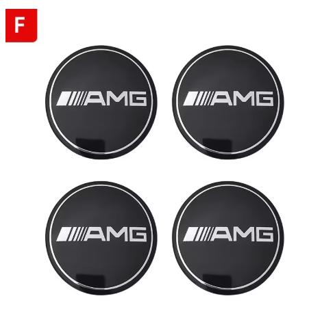 CQM1 56/60/65mm Car Wheel Center Cover Hub Cap Resin Badge Emblem sticker Decal styling auto Accessories Mercedes Benz AMG  C260 C300