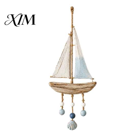 Coastal Porch Hanging Decor Lighted Wooden Wall Ornament, Nautical Fish Shell Starfish Sign with Indoor Outdoor Decorative LED Lights Warm Lights,