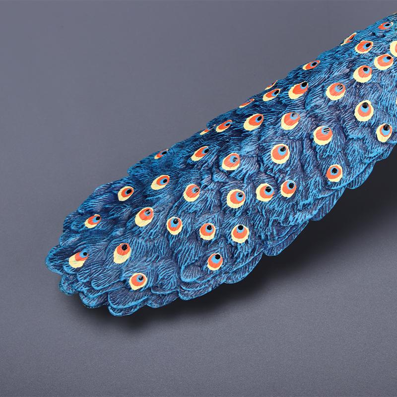 Realistic Peacock Miniature Plaything Children-Friendly - Handcrafted Animal Collector, Learning-Enhancing Nature Learning Celebration Present with