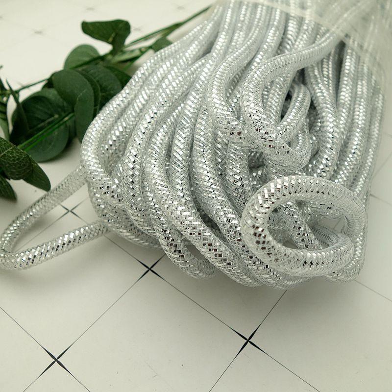 10 м Цветная сетчатая трубка-веревка 4 мм 8 мм Сетчатая трубчатая кринолиновая трубка Свадебное платье Юбка Одежда Сетка Сделай сам Изготовление Ремесленные аксессуары