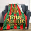 Name Custom SAMPAIO CORREA-RJ Print Flannel Blanket High Quality Warm Comfortable Cover for All Seasons Perfect for Gifts Home Decor