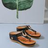 Новые женские летние сандалии, пляжная обувь с открытым носком, шлепанцы на танкетке, удобные тапочки, милые сандалии, большие размеры 35–43, Chaussure Femme