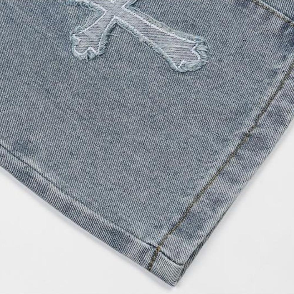 Модные прямые джинсы для мужчин, свободный покрой, широкие штанины, хип-хоп, уличный стиль, американский стиль