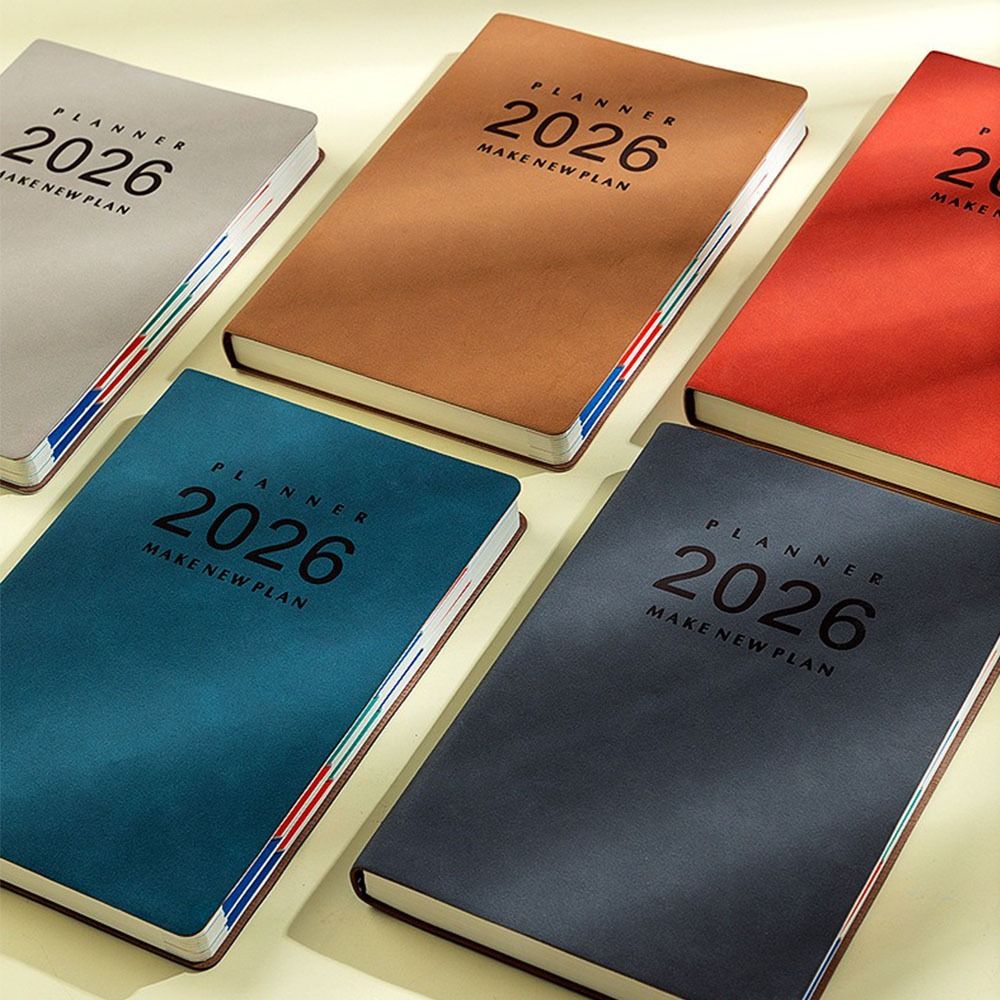 Thick Paper A5 Daily Planner Notebook Task Priority Year Planner Notepad Note Taking