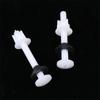 2 Pcs Plastic Toilet Seat Hinge Repair Bolts + Fitting Screws +Washers Kit For Home Bathroom Accessories