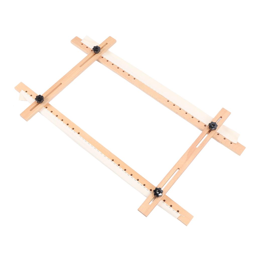 Wooden Embroidery Frame Rectangle Adjustable for Display 60x100cm Craft Sewing Accessory