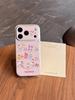 Kawaii Characters Hello Kitty Glitter Phone Case For iPhone 15 16 17 Pro Max INS Cute Sweet Style Large Window Shockproof