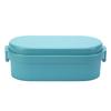 Miyoshi Seisakusho Lunch Box with Integrated Ice Dome Macaron GEL-COOL Pack, M, Blue, 0101-0171